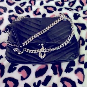 Mint Condition Used Rebecca MinkoFF leather chain link over body mini purse